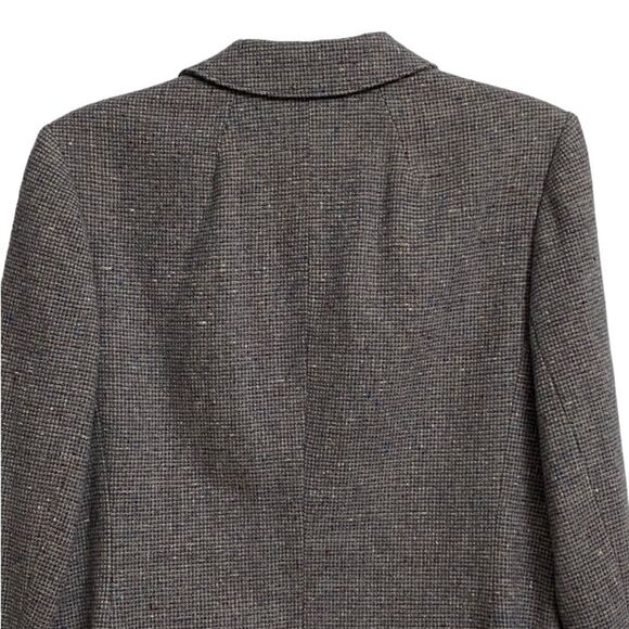 Vintage Pendleton Two Button Virgin Wool Tweed Blazer Women's Sz M/L Grey Preppy - Picture 10 of 15